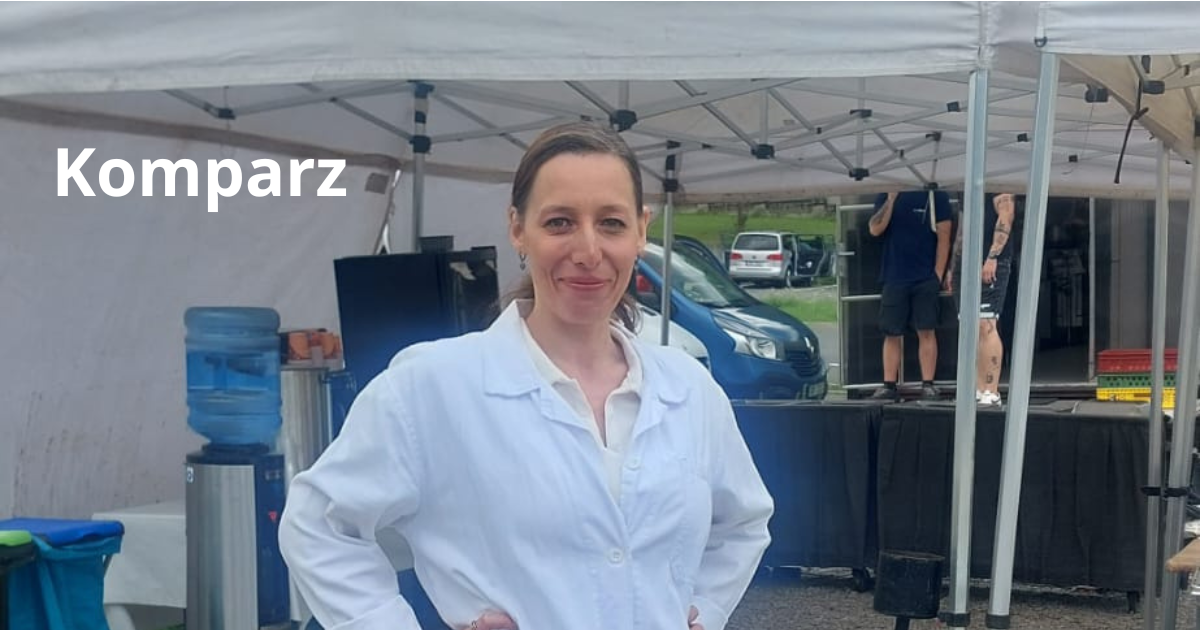 Eva Brožková na komparzu jako lékařka